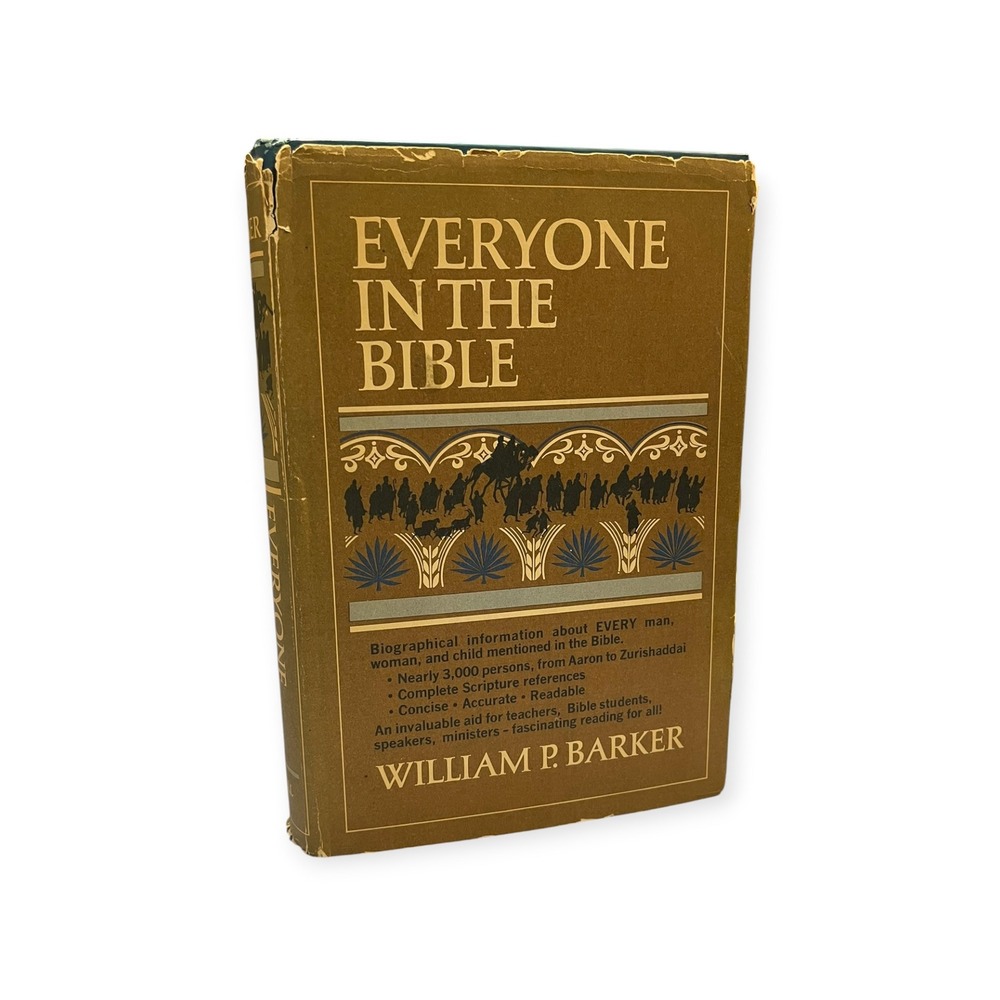 Everyone In The Bible William P Barker Hardcover 1966 Biographical Reference Bk